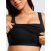 LOticane Natural Feelings Sports Bras for Women Removable Padded Yoga Tank Tops Sleeveless Fitness Workout Running Crop Tops